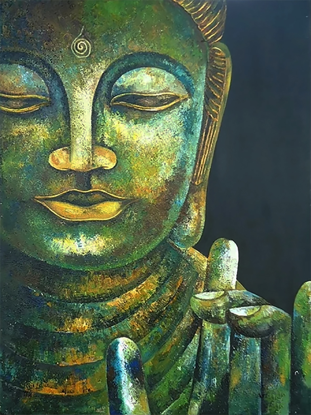Buddhist Buddha painting on canvas BUD0076