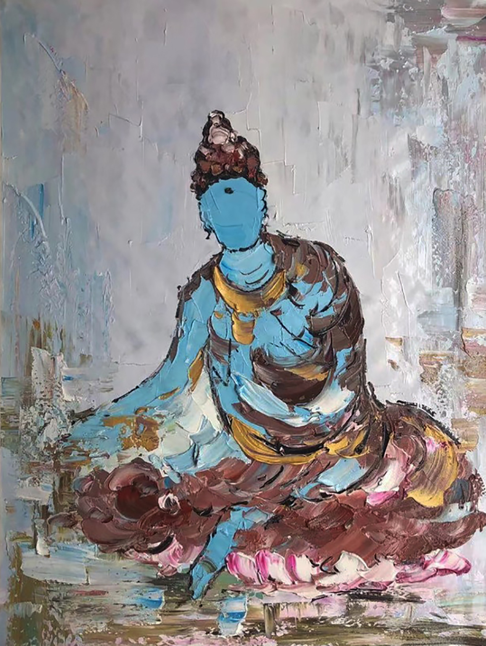 Buddhist Buddha painting on canvas BUD0098