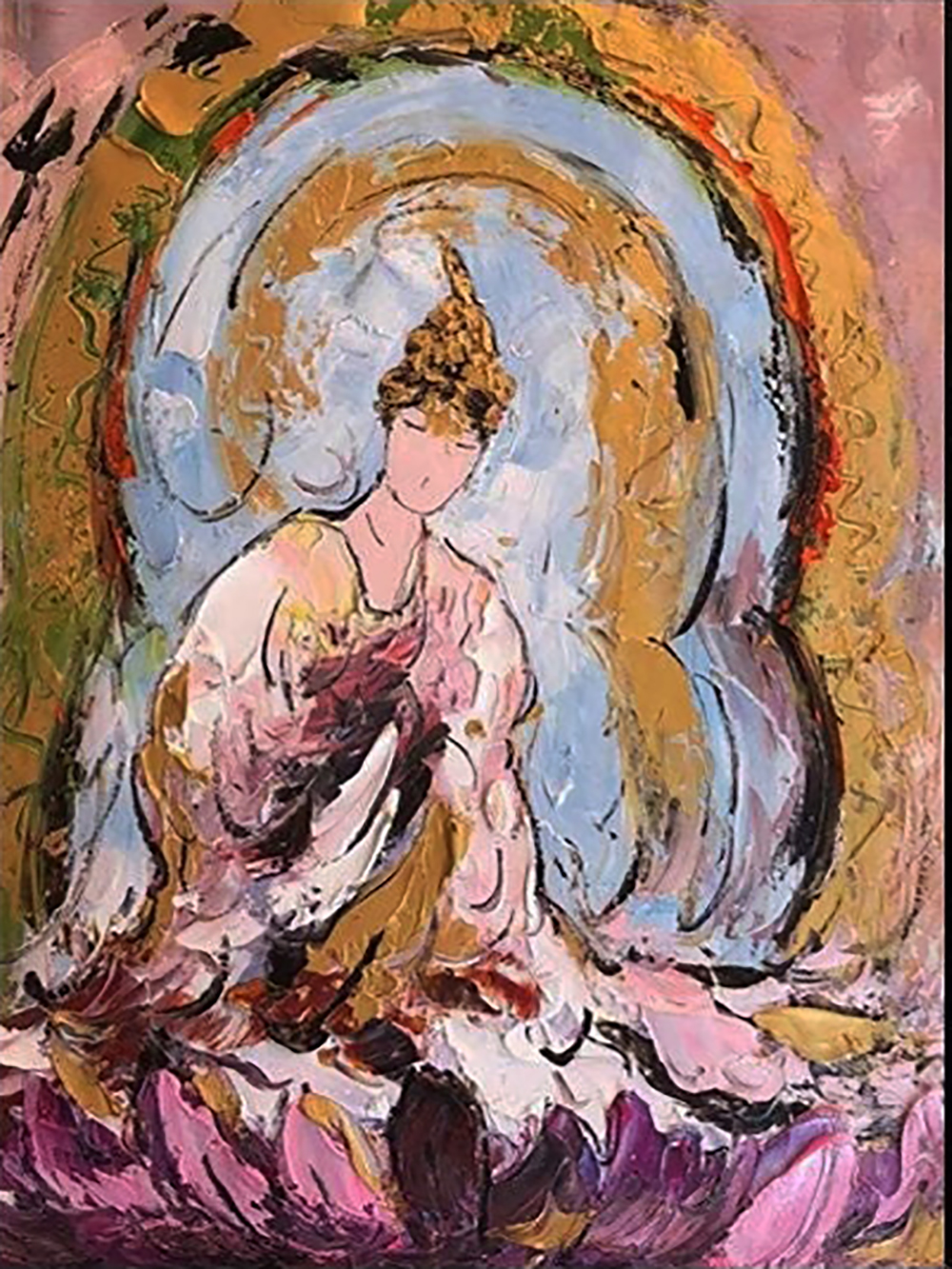 Buddhist Buddha painting on canvas BUD0103