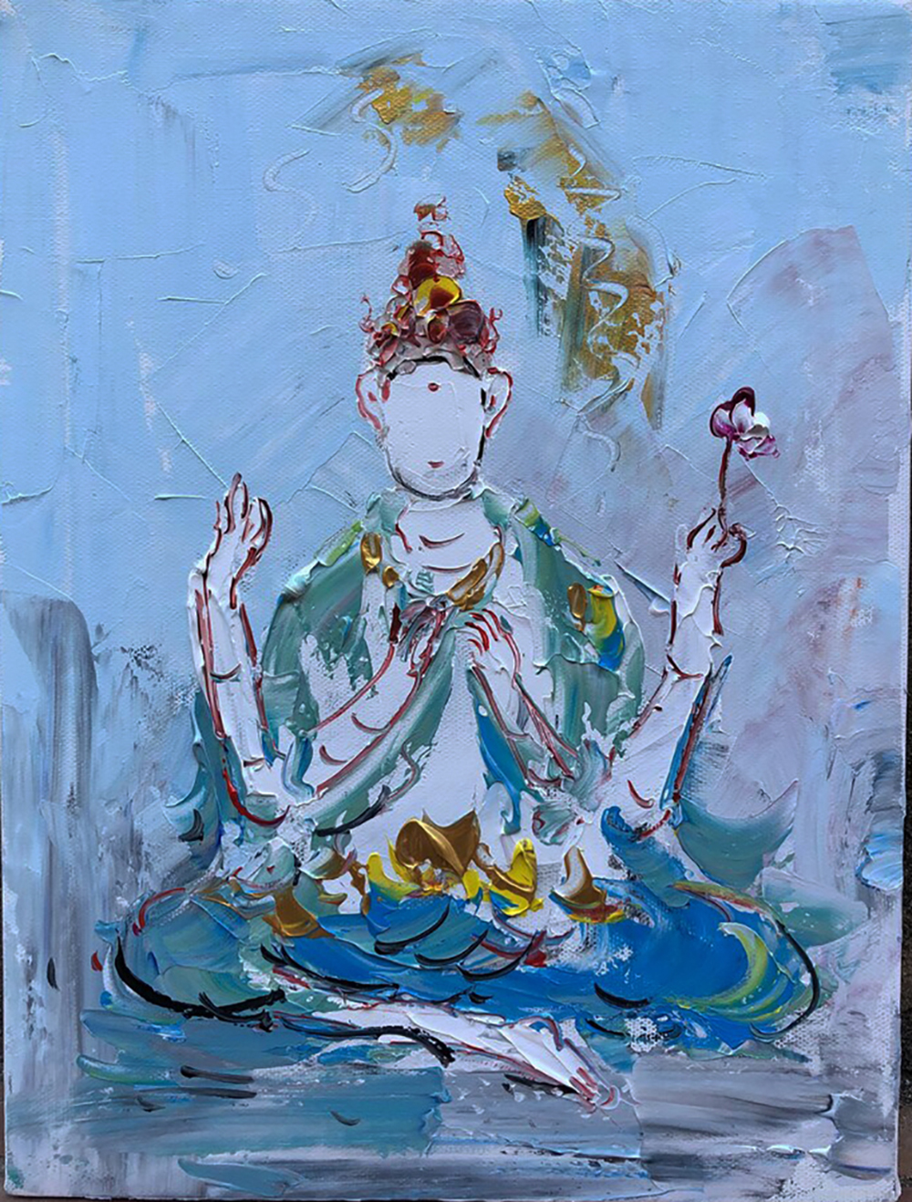 Buddhist Buddha painting on canvas BUD0105