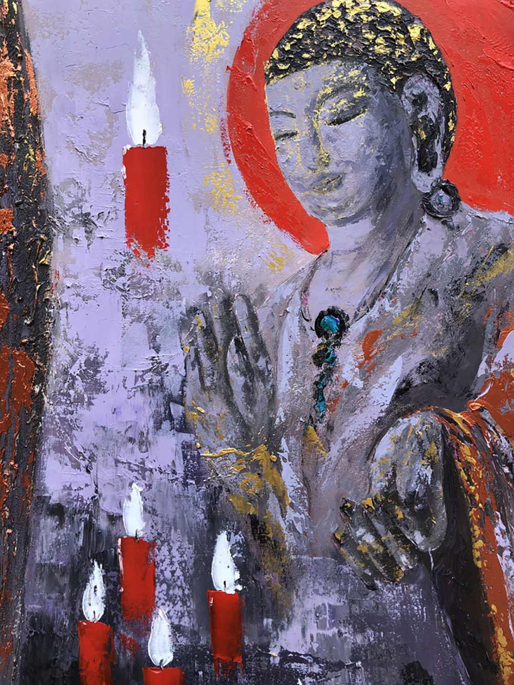 Buddhist Buddha painting on canvas BUD0107