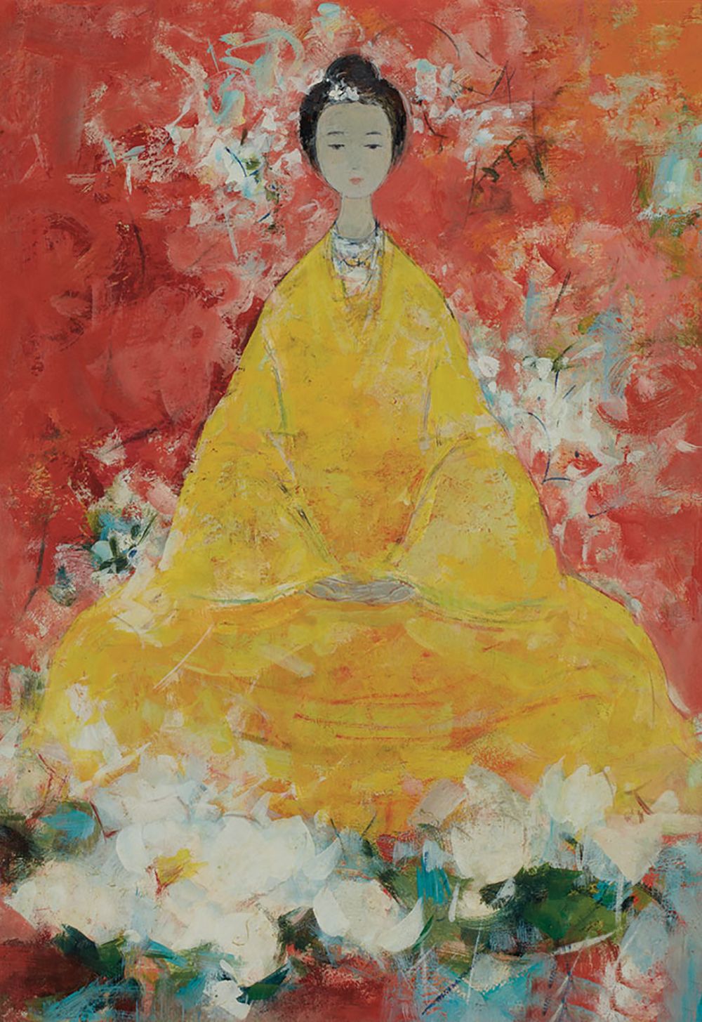 Buddhist Buddha painting on canvas BUD0139