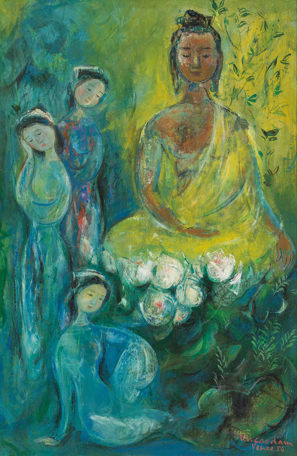 Buddhist Buddha painting on canvas BUD0147