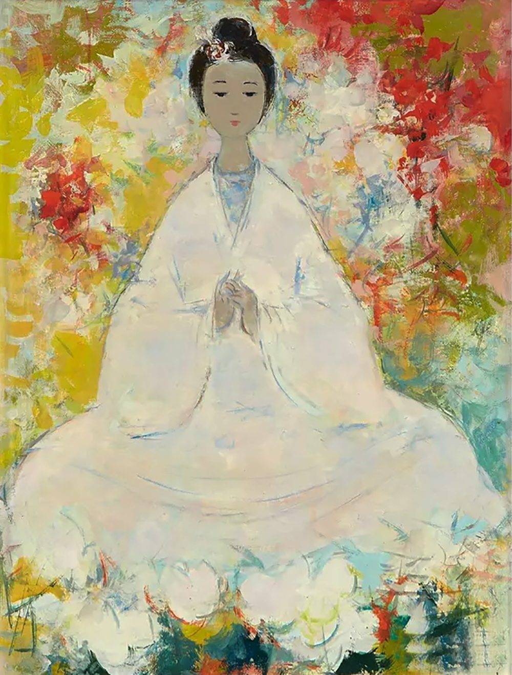 Buddhist Buddha painting on canvas BUD0149