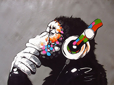 Banksy10 - Banksy Art Reproduction Painting
