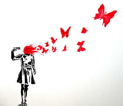 Banksy16 - Banksy Art Reproduction Painting