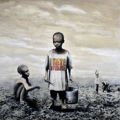 Banksy replica painting Banksy33