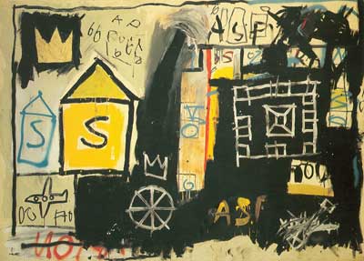 Jean-Michel Basquiat replica painting Bas22