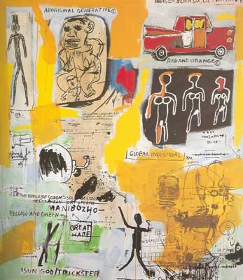 Jean-Michel Basquiat replica painting Bas42