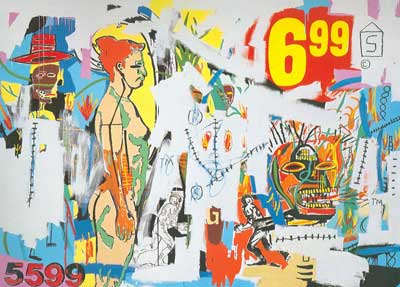 Jean-Michel Basquiat replica painting Bas49