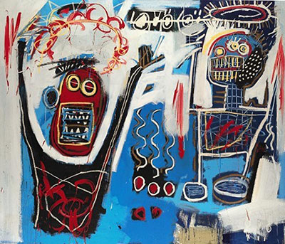 Jean-Michel Basquiat replica painting Bas83