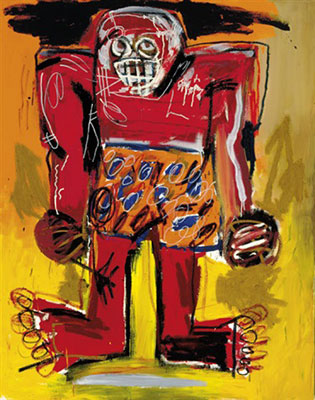 Jean-Michel Basquiat replica painting Bas84