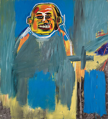 Jean-Michel Basquiat replica painting Bas86