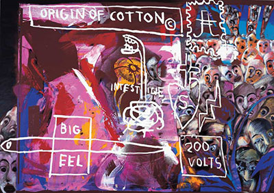 Jean-Michel Basquiat replica painting Bas87