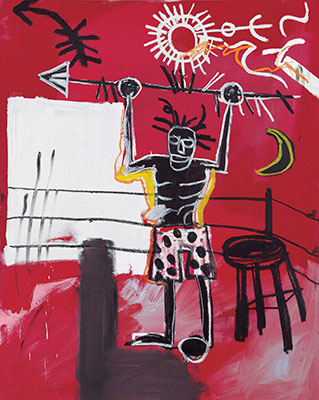 Jean-Michel Basquiat replica painting Bas92