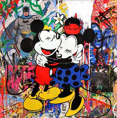 Mr Brainwash replica painting Brain7