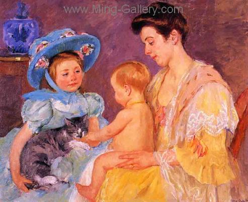 Mary Cassatt replica painting CAS0013