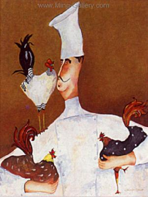 Chefs painting on canvas CHE0005