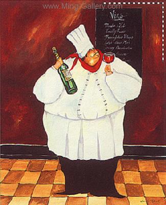 Chefs painting on canvas CHE0007