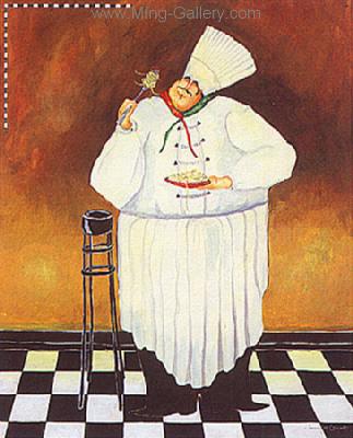 Chefs painting on canvas CHE0008