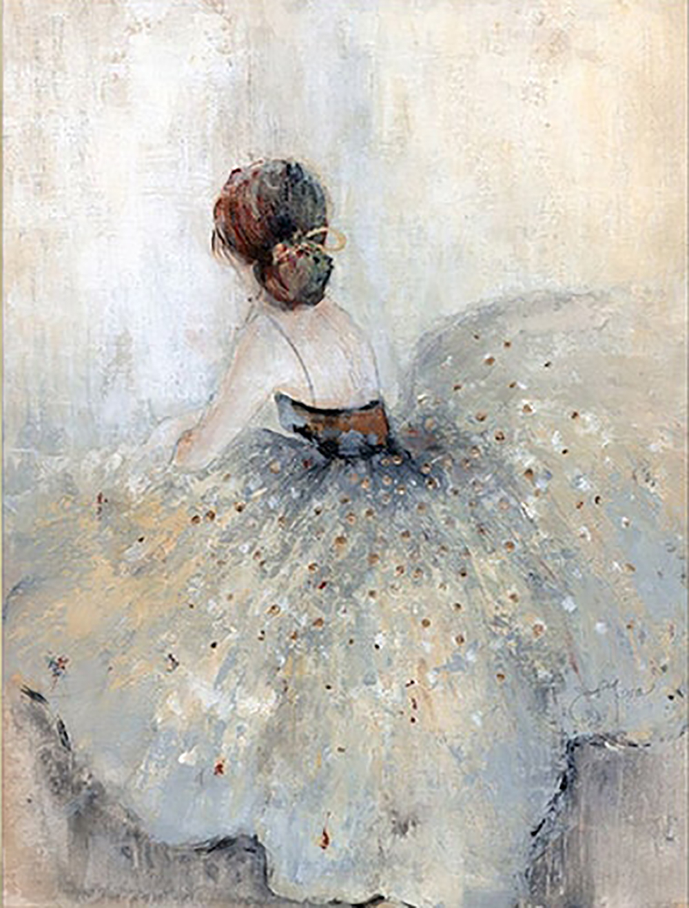 Dancing painting on canvas DAN0022