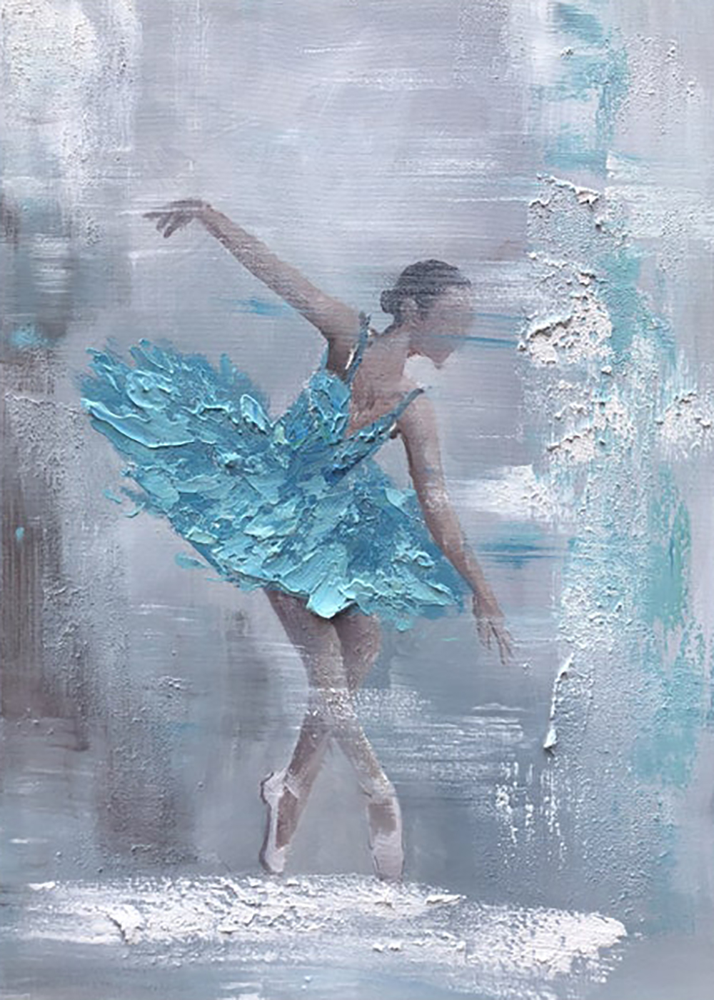Dancing painting on canvas DAN0023