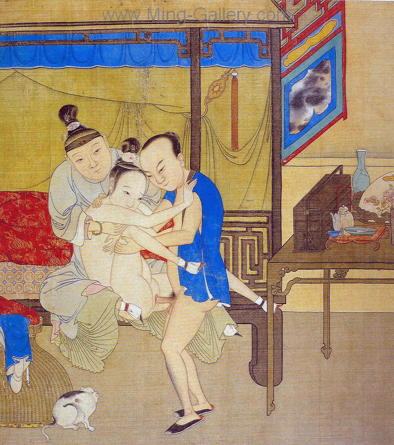 Chinese Erotic Art painting on canvas ERC0012