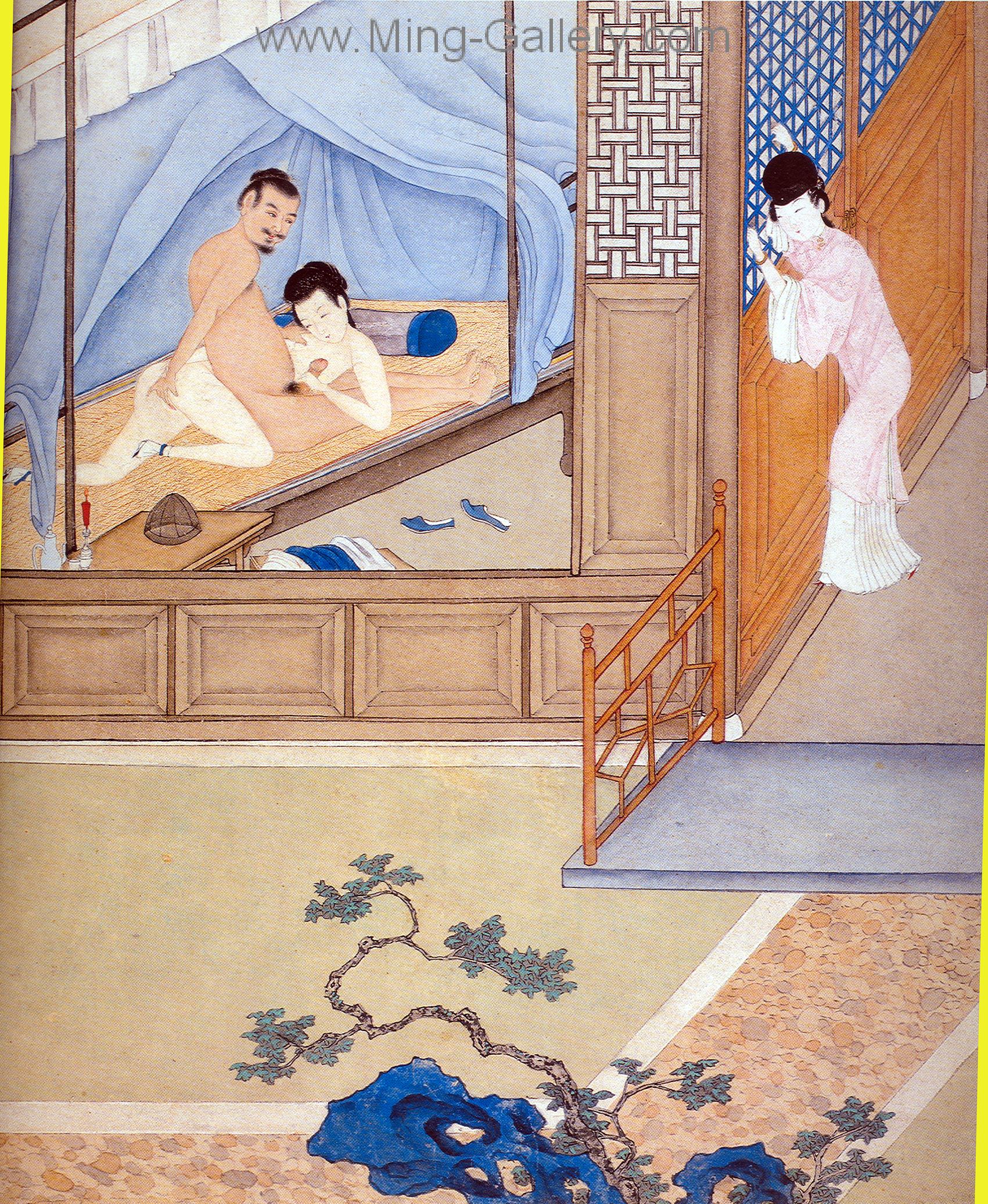 Chinese Erotic Art painting on canvas ERC0014