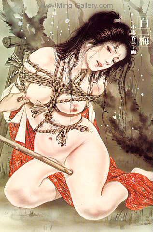 Japanese Erotic Art painting on canvas ERJ0001