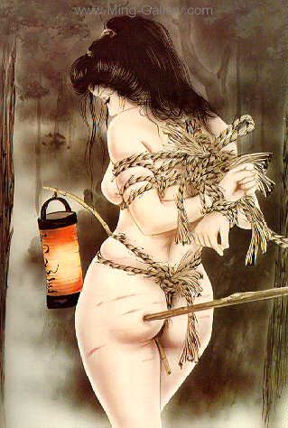 Japanese Erotic Art painting on canvas ERJ0002