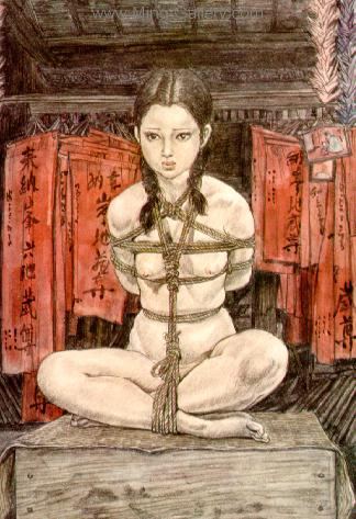 Japanese Erotic Art painting on canvas ERJ0003