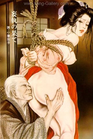 Japanese Erotic Art painting on canvas ERJ0006