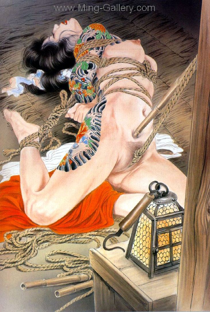 Japanese Erotic Art painting on canvas ERJ0018
