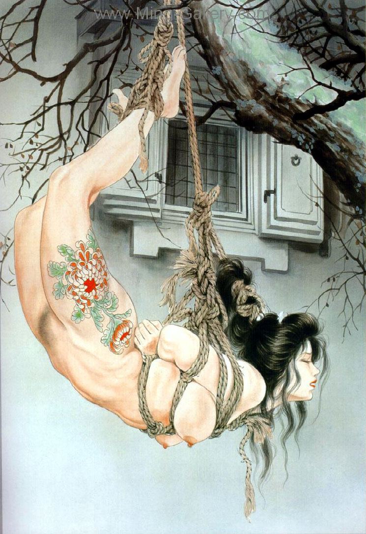 Japanese Erotic Art painting on canvas ERJ0021