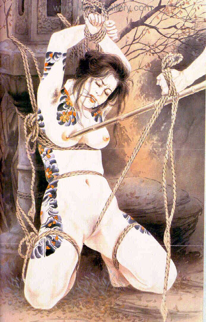 Japanese Erotic Art painting on canvas ERJ0031