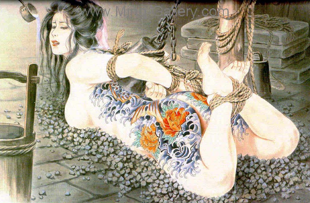 Japanese Erotic Art painting on canvas ERJ0035