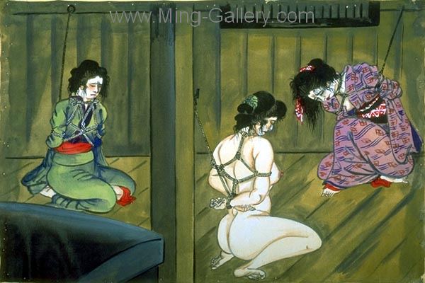 Japanese Erotic Art painting on canvas ERJ0045