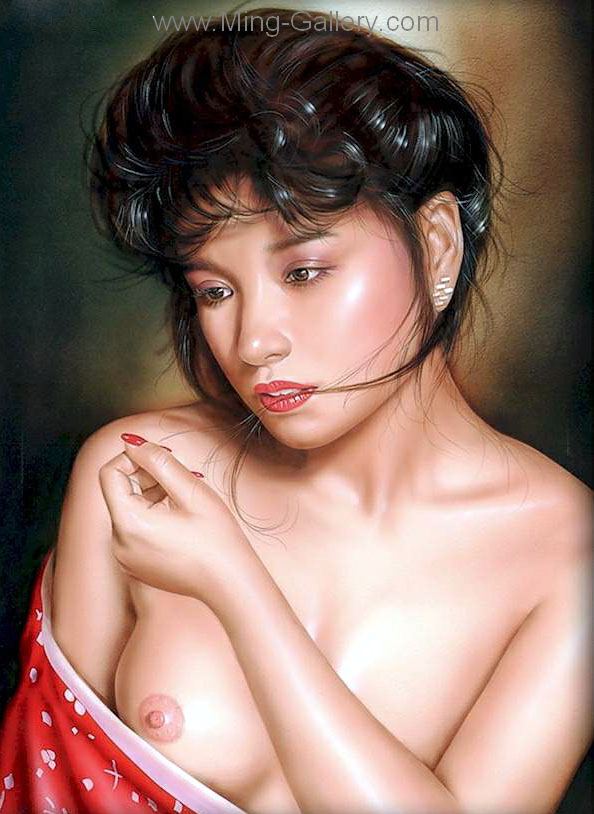 Erotic Art Asian Pinups painting on canvas ERP0026