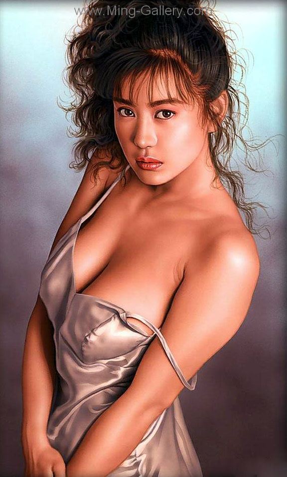 Erotic Art Asian Pinups painting on canvas ERP0049