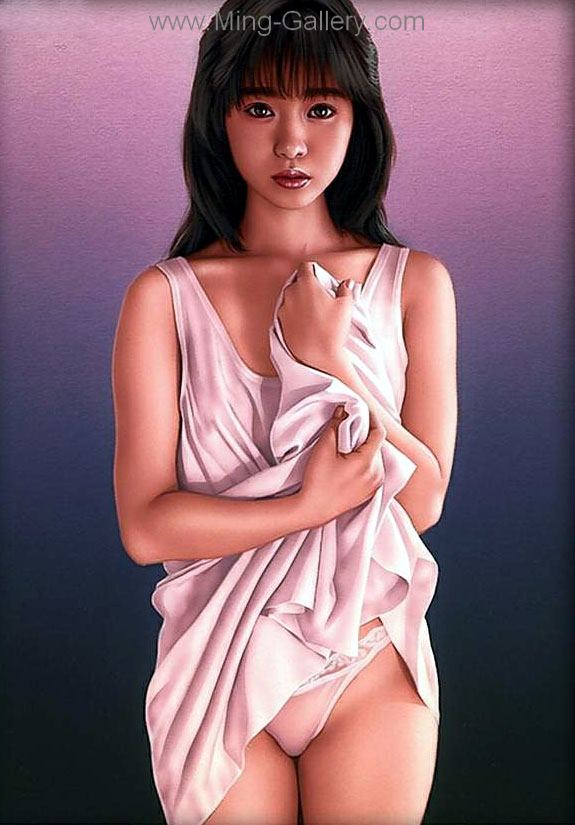 Erotic Art Asian Pinups painting on canvas ERP0051