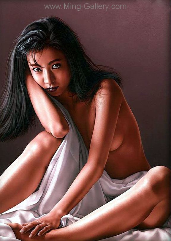 Erotic Art Asian Pinups painting on canvas ERP0053