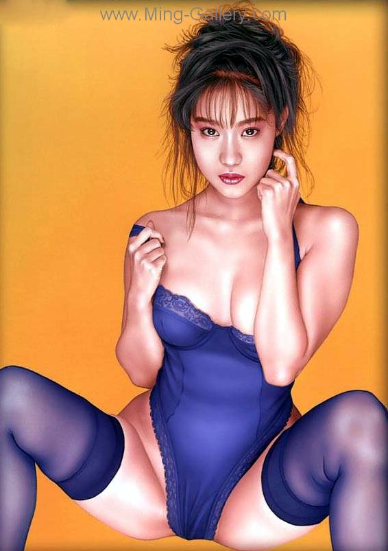 Erotic Art Asian Pinups painting on canvas ERP0128