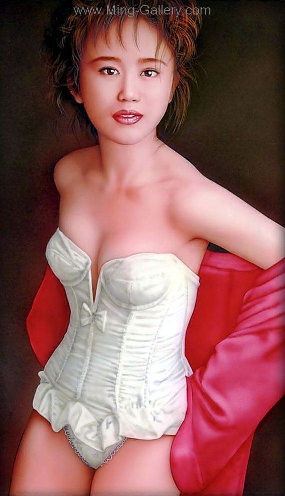 Erotic Art Asian Pinups painting on canvas ERP0131