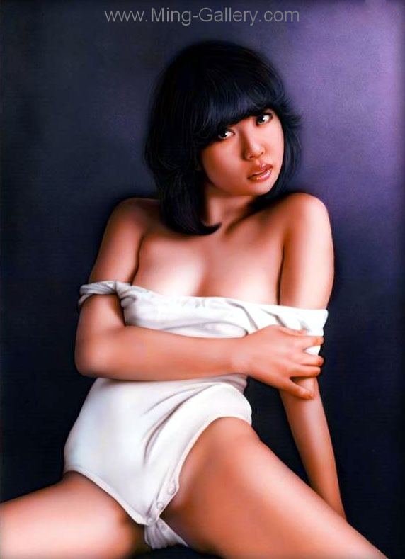 Erotic Art Asian Pinups painting on canvas ERP0150