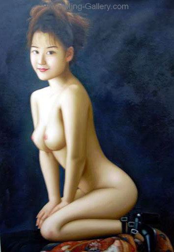 Erotic Art Asian Pinups painting on canvas ERP0153