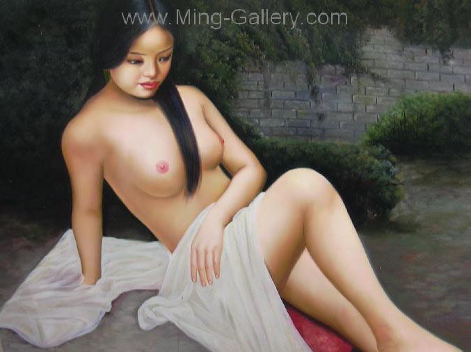 Erotic Art Asian Pinups painting on canvas ERP0154