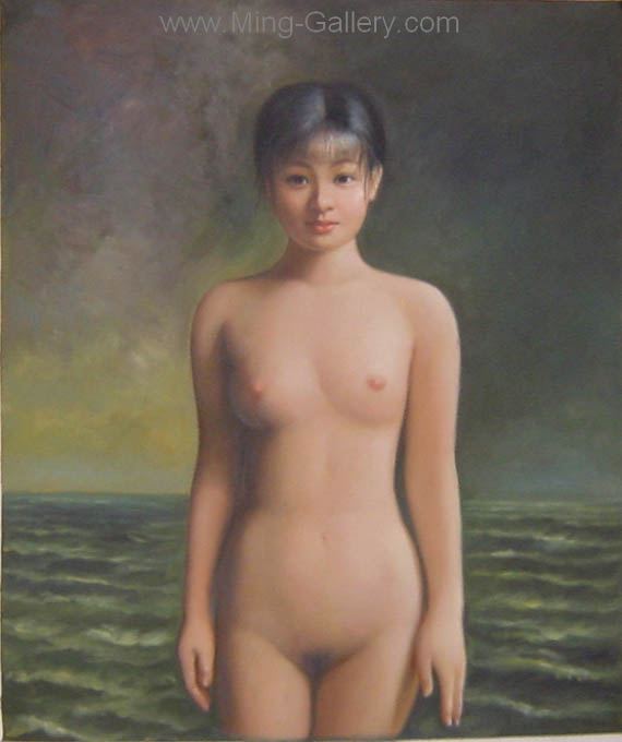 Erotic Art Asian Pinups painting on canvas ERP0174