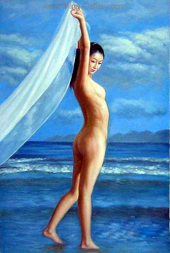 Erotic Art Asian Pinups painting on canvas ERP0187