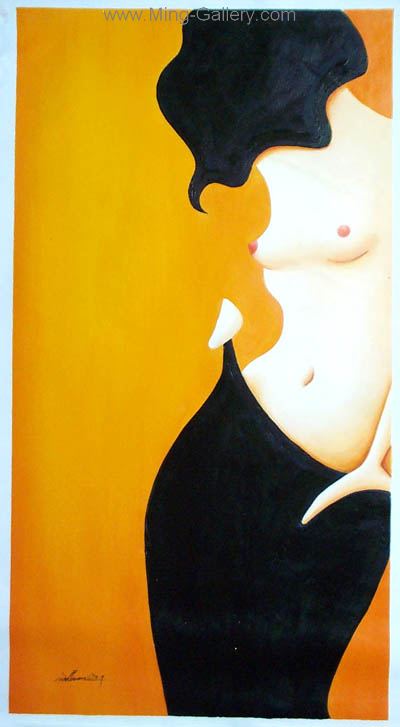 Erotic Art Asian Pinups painting on canvas ERP0196