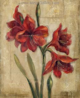 Flowers painting on canvas FLO0024